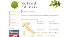 Desktop Screenshot of foresta.roland.it