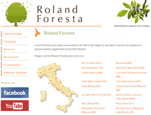 Tablet Screenshot of foresta.roland.it